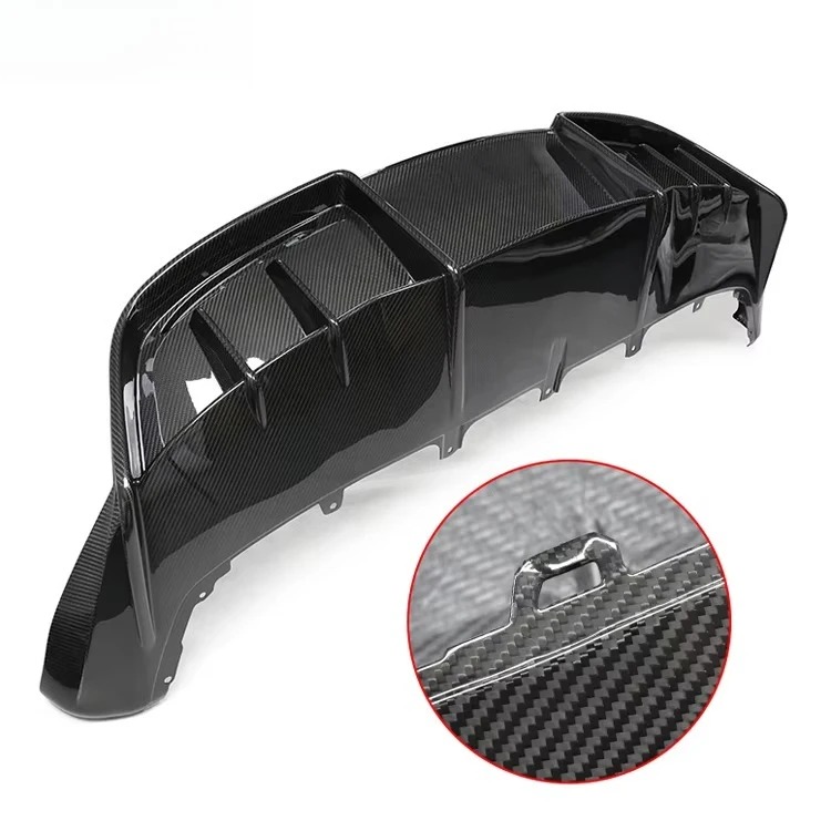 Dry Carbon Fibre Rear Bumper Diffuser for  Model Y 2021-2023 Rear Bumper Spoiler Rear Lip